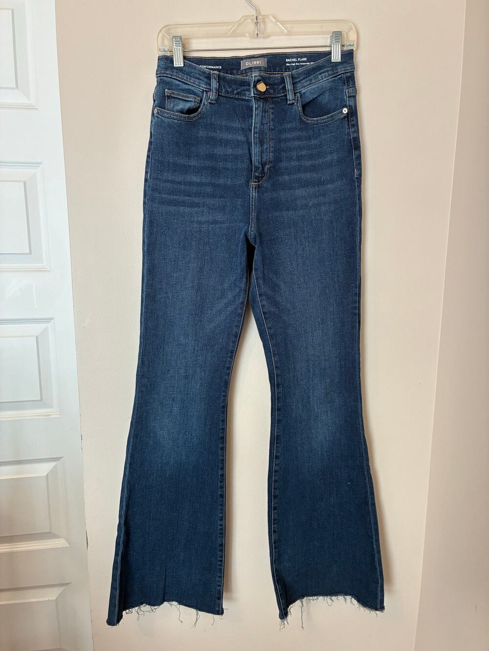 DL1961 Rachel Flare Jeans Ultra High Rise Instasculpt Women's Sz 28 Inseam 30.5